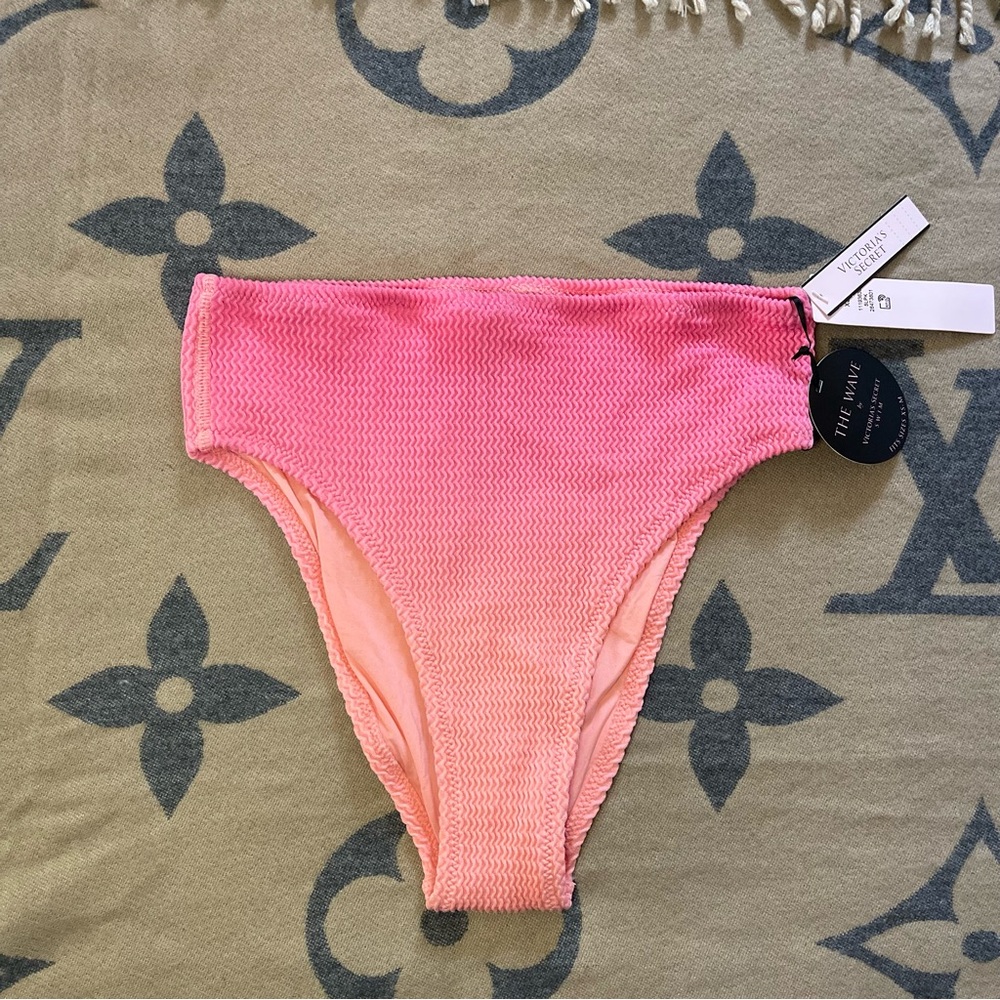 NWT Victoria's Secret 2 pc Bikini The Wave Swim Top & Bottom S-M New with Tags - Picture 5 of 7